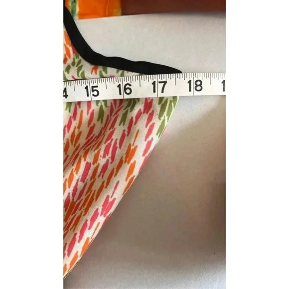 Haute Hanger Women’s M Pants Tank Top One Piece Romper Pockets Orange Green - Picture 7 of 12